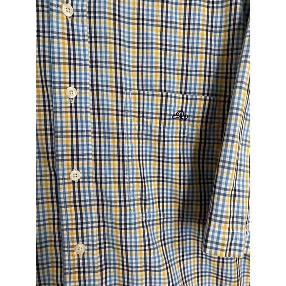 Resistol Rodeo Gear Men's Large Blue Plaid Button Down Short Sleeve Hat Logo - Picture 4 of 9